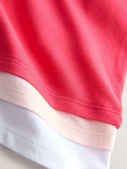 Rosa - Mock Layer Short Sleeve Crew Neck T-Shirt - Bild 6 von 6