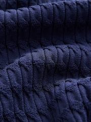 Marineblau/blau - Skinny-Poloshirt mit Zopfmuster - Bild 6 von 7