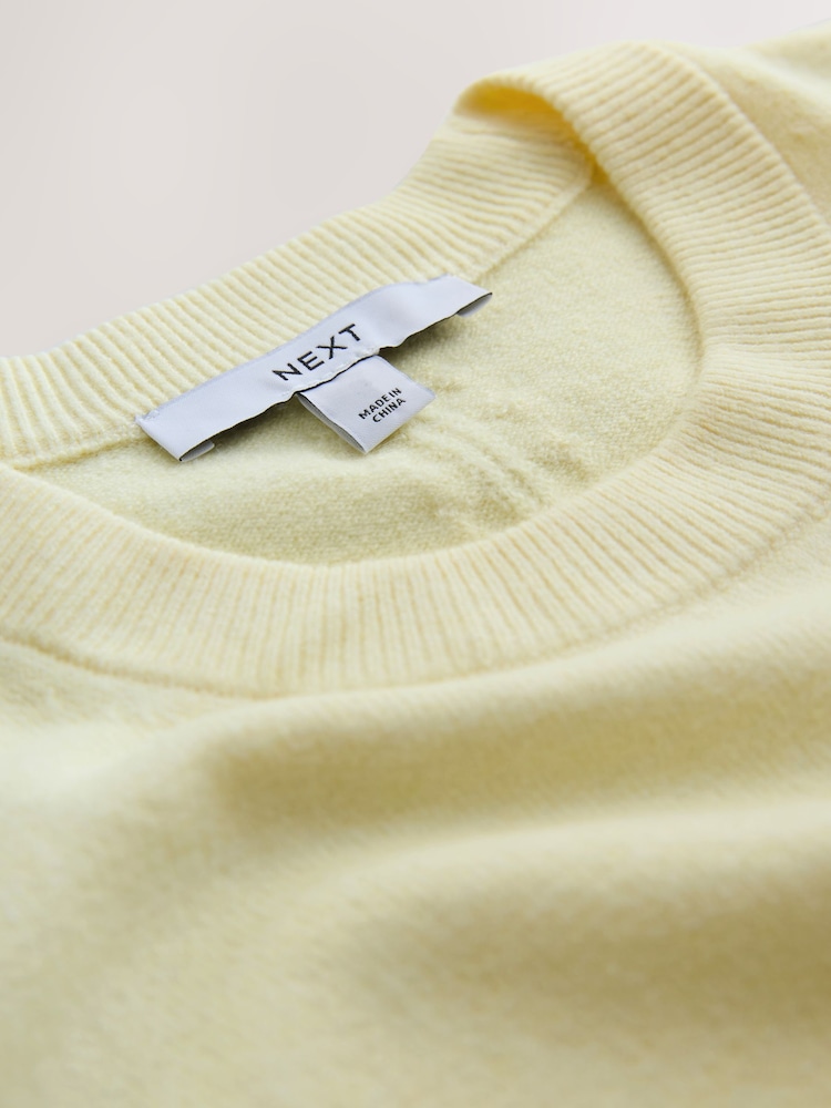 Yellow Supersoft Short Sleeve Knitted Top - Image 2 of 3