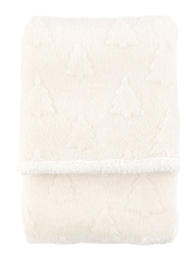Gallery Home Cream Luxe Christmas Tree Sherpa Throw - Image 6 of 6
