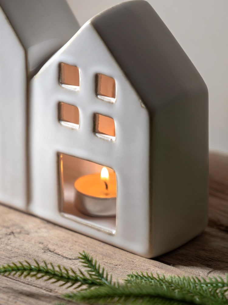 Gallery Home Ceramic Houses Tealight Holder - Image 2 of 7