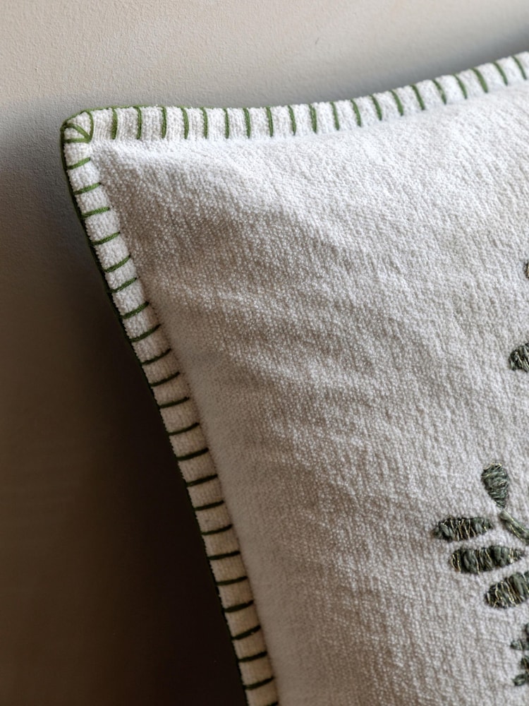 Gallery Home Green Woodland Tree Scene Embroidered Cushion - Image 2 of 5