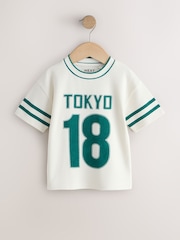 Cream Varsity Short Sleeve Graphic T-Shirt (3mths-7yrs) - Image 1 of 4