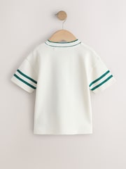 Cream Varsity Short Sleeve Graphic T-Shirt (3mths-7yrs) - Image 2 of 4