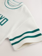 Cream Varsity Short Sleeve Graphic T-Shirt (3mths-7yrs) - Image 4 of 4