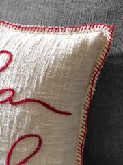 Gallery Home Red Falala Stitched Cushion - Image 3 of 6