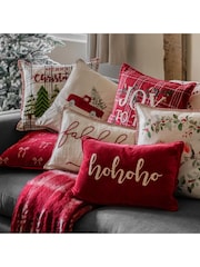 Gallery Home Red Falala Stitched Cushion - Image 6 of 6