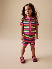 Dundă strălucitoare - Knitted Shorts And Cardigan Set (3mths-7yrs) - Imaginea 2 din 8