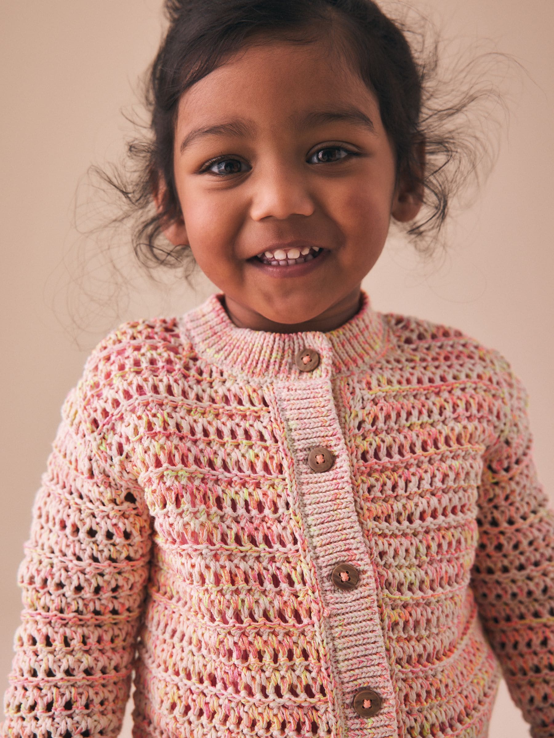 Buy Fluro Orange Knitted Cardigan (3mths-10yrs) from Next Oman