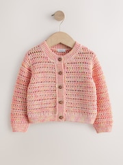 Fluro Orange Knitted Cardigan (3mths-10yrs) - Image 5 of 8