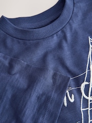 Navy Blue Boat Short Sleeve Graphic T-Shirt (3mths-7yrs) - Image 7 of 8