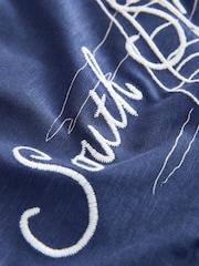 Navy Blue Boat Short Sleeve Graphic T-Shirt (3mths-7yrs) - Image 8 of 8