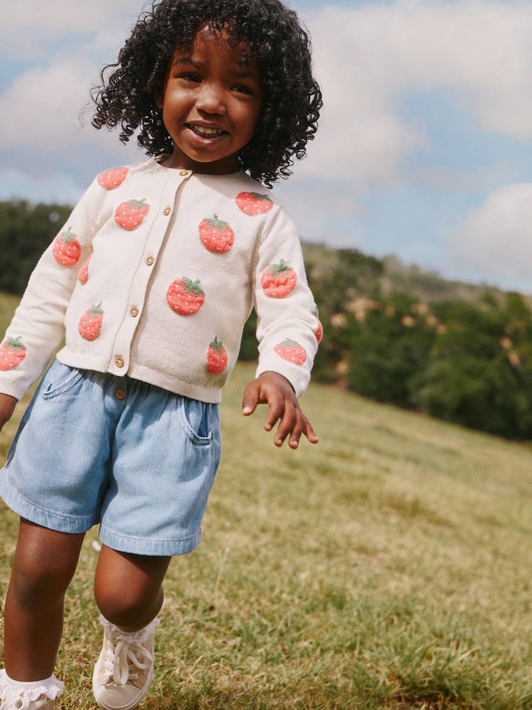 Ecru Strawberry Cardigan (3mths-10yrs) - Image 2 of 7