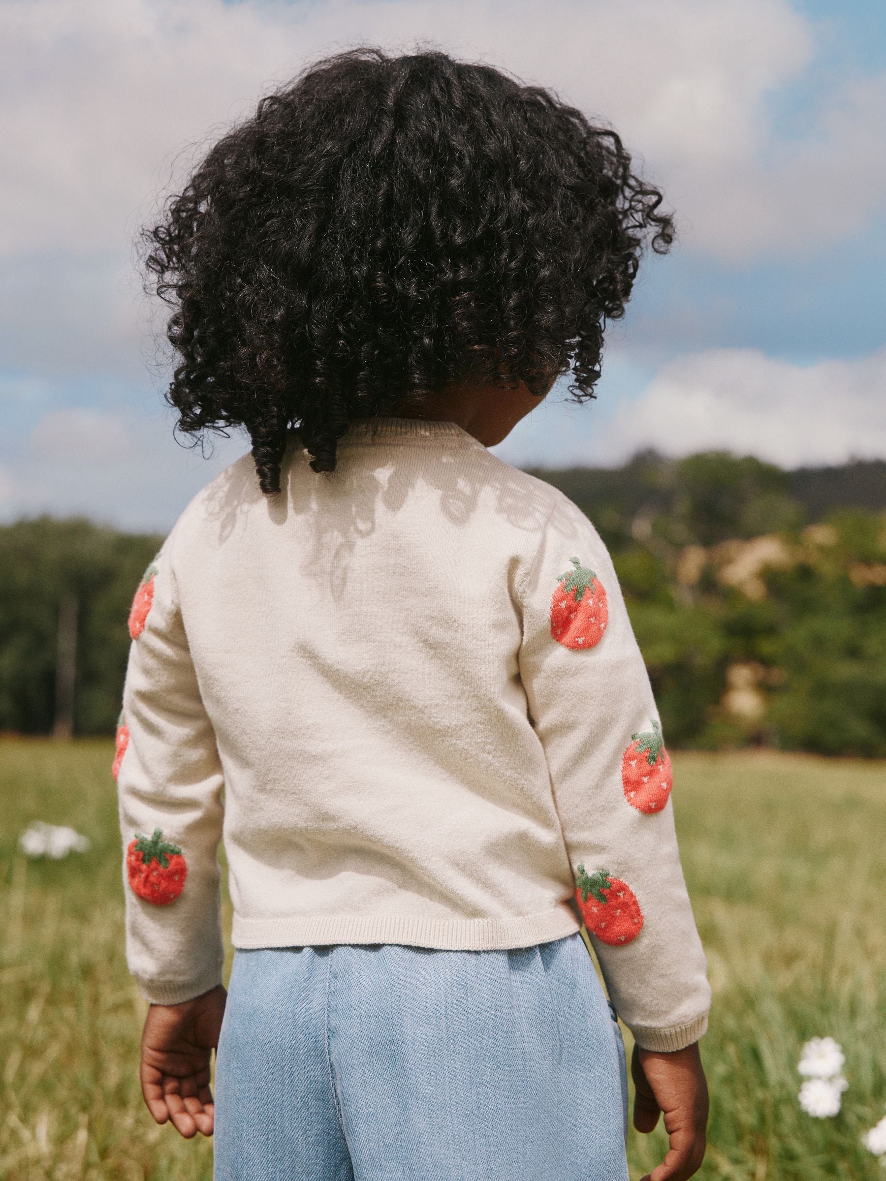Buy Ecru Strawberry Cardigan (3mths-10yrs) from Next USA