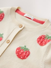 Ecru Strawberry Cardigan (3mths-10yrs) - Image 6 of 7