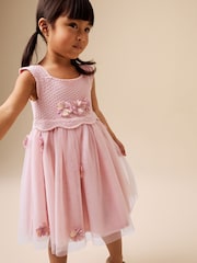 Pink Occasion Flower Dress (3mths-10yrs) - Image 1 of 8