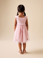 Pink Occasion Flower Dress (3mths-10yrs) - Image 3 of 8