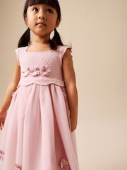 Pink Occasion Flower Dress (3mths-10yrs) - Image 4 of 8