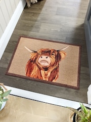 My Mat Brown Highland Cow Mat - Image 1 of 4