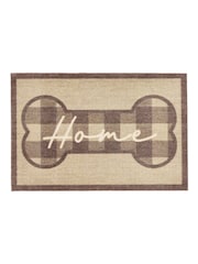 Howler & Scratch Brown Plaid Home Mat - Image 4 of 4