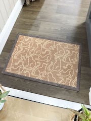 Howler & Scratch Beige Outlined Cats Mat - Image 1 of 4