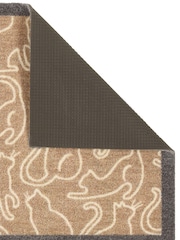 Howler & Scratch Beige Outlined Cats Mat - Image 3 of 4