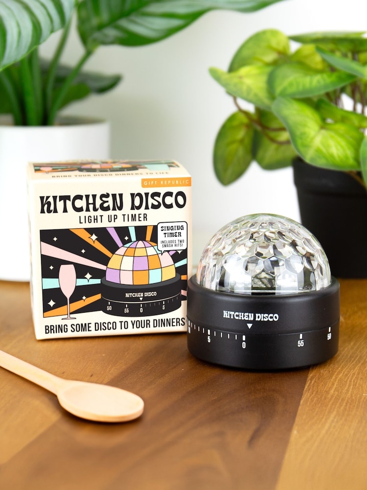 Gift Republic Orange Kitchen Disco Light Up Timer - Image 1 of 8