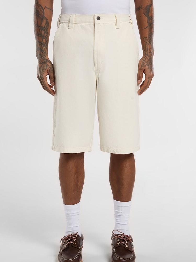 Dickies White Ground Madison Denim Shorts - Image 1 of 6