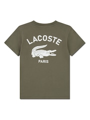Lacoste Green Graphic Core Logo T-Shirt - Image 1 of 2