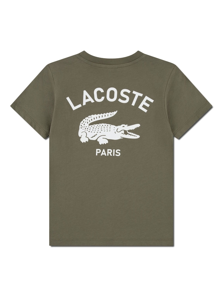 Lacoste Green Graphic Core Logo T-Shirt - Image 1 of 2