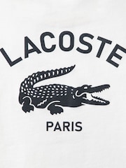 Blanco - Lacoste Graphic Core Logo T-Shirt With Back Print - Imagen 5 de 5