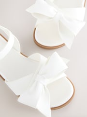 White Bow Sandals - Image 3 of 5