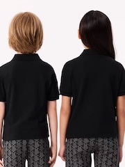 Lacoste Black Petit Piqué Logo Polo Shirt - Image 2 of 3