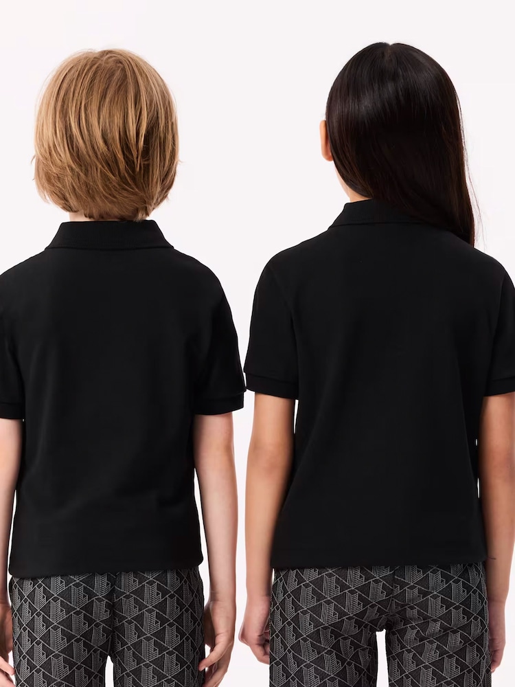 Lacoste Black Petit Piqué Logo Polo Shirt - Image 2 of 3