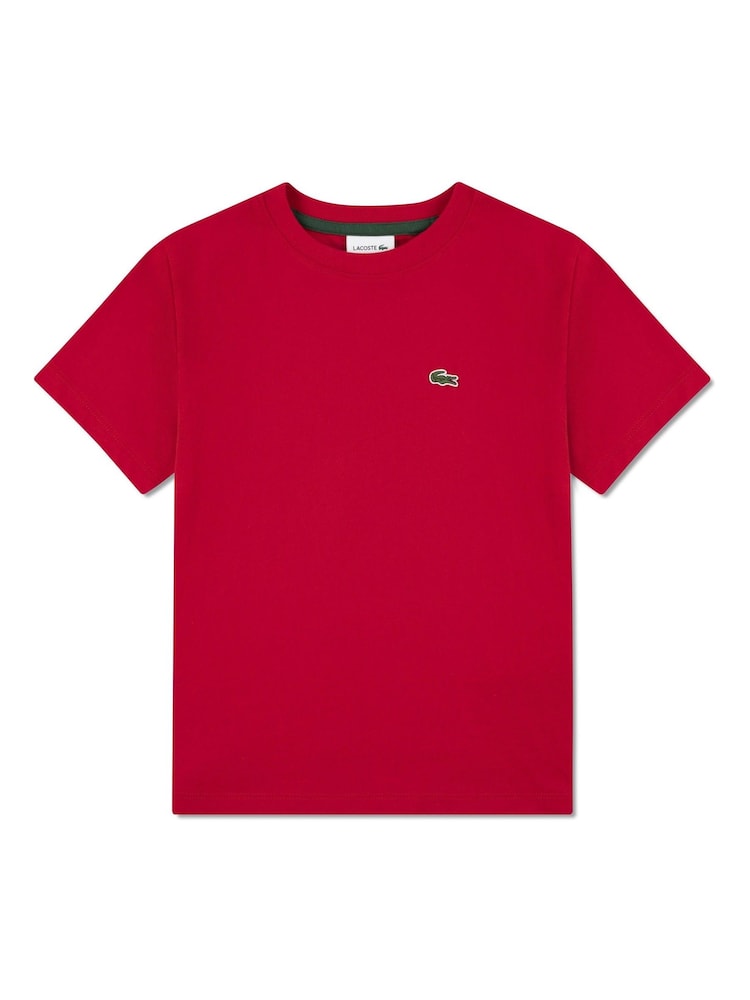 Lacoste Red Core Logo T-Shirt - Image 1 of 3
