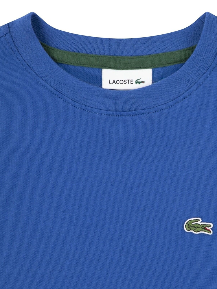 Lacoste Blue Core Logo T-Shirt - Image 3 of 3