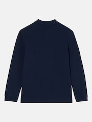 Lacoste Blue Long Sleeve Piqué Logo Polo Shirt - Image 5 of 7