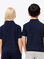 Lacoste Blue Petit Piqué Logo Polo Shirt - Image 2 of 4