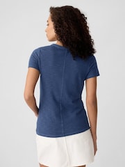 Gap Navy Blue Cotton Short Sleeve Crew Neck T-Shirt - Image 2 of 5