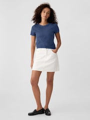 Gap Navy Blue Cotton Short Sleeve Crew Neck T-Shirt - Image 3 of 5