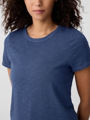 Gap Navy Blue Cotton Short Sleeve Crew Neck T-Shirt - Image 4 of 5