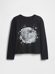Gap Black Relaxed Graphic T-Shirt (4-13yrs) - Image 3 of 4
