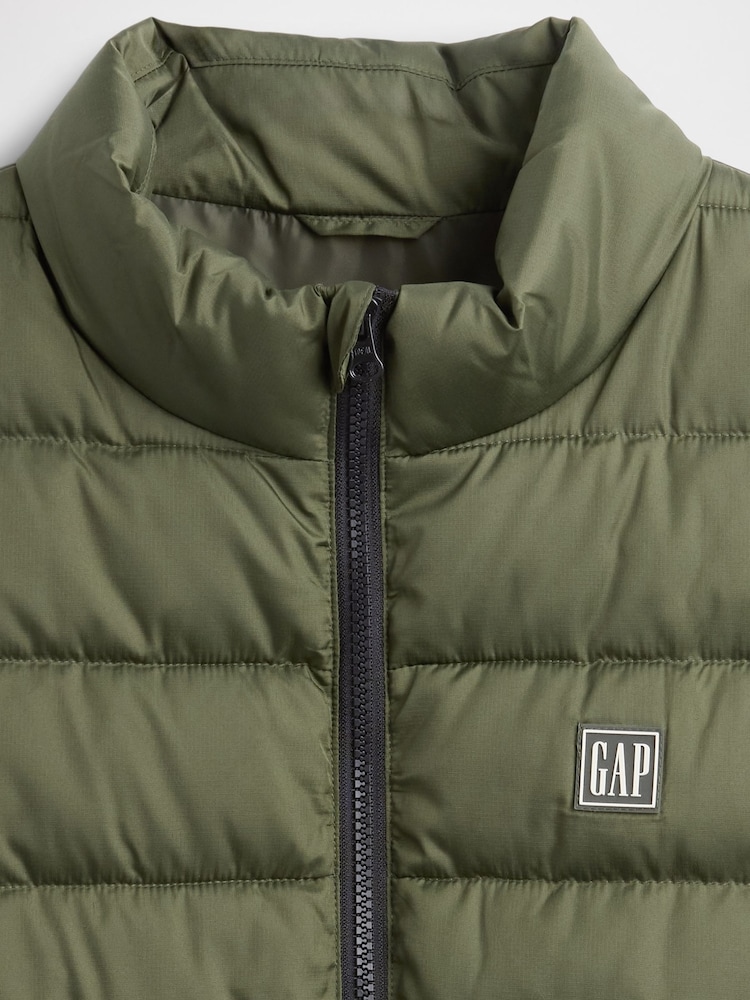 Gap Green Relaxed ColdControl Puffer Vest - Image 4 of 4