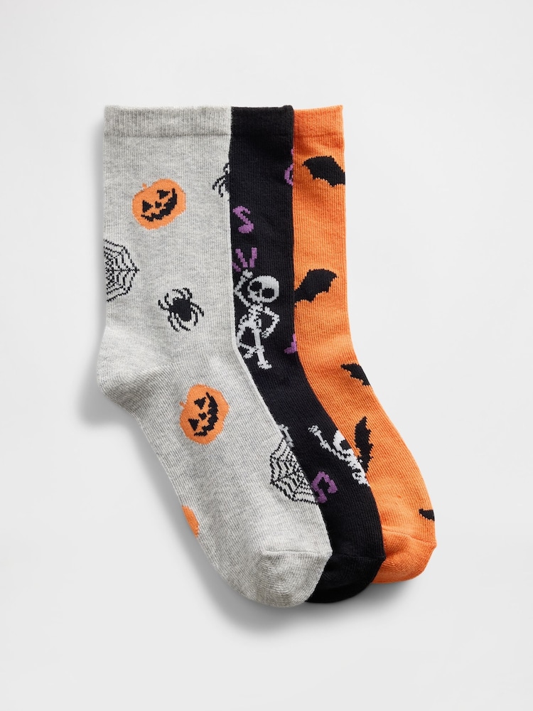 Gap Multi Halloween Crew Socks 3-Pack - Image 1 of 1