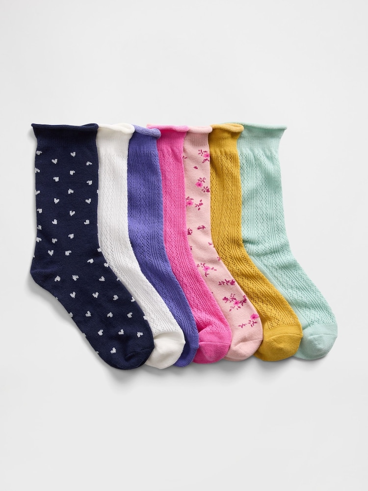 Gap Pointelle Crew Socks 7-Pack - Imagen 1 de 1