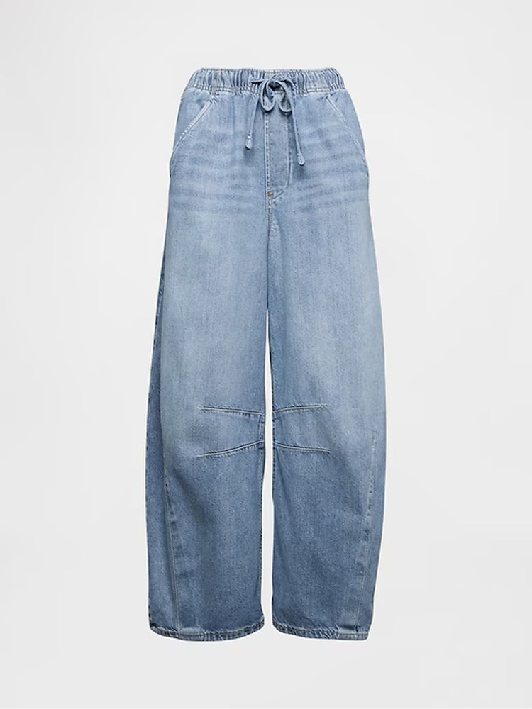 Gap Ligh Wash Blue Mid Waisted UltraSoft Easy Horseshoe Jeans - Image 6 of 6 Gap Ligh Wash Blue Mid Waisted UltraSoft Easy Horseshoe Jeans - Image 6 of 6