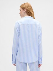 Gap Blue Flannel Pyjama Shirt - Image 2 of 4