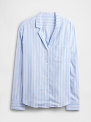 Gap Blue Flannel Pyjama Shirt - Image 4 of 4