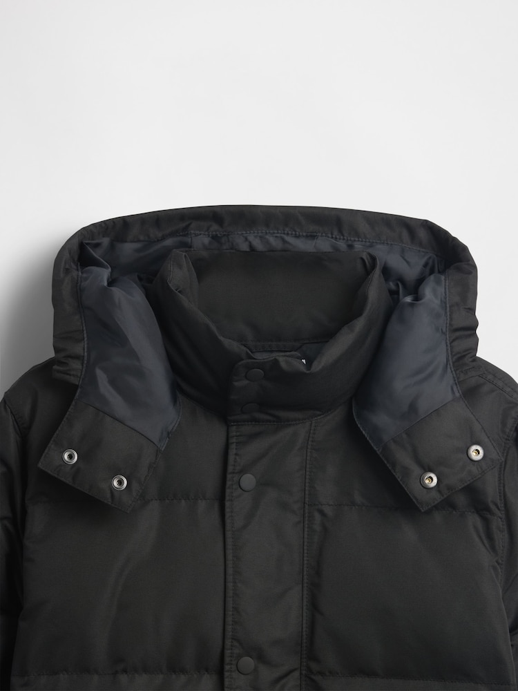 Gap Black Cold Control Max Relaxed Heavyweight Puffer Jacket - Image 4 of 4