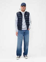 Gap Blue Relaxed ColdControl Puffer Vest - Image 3 of 5